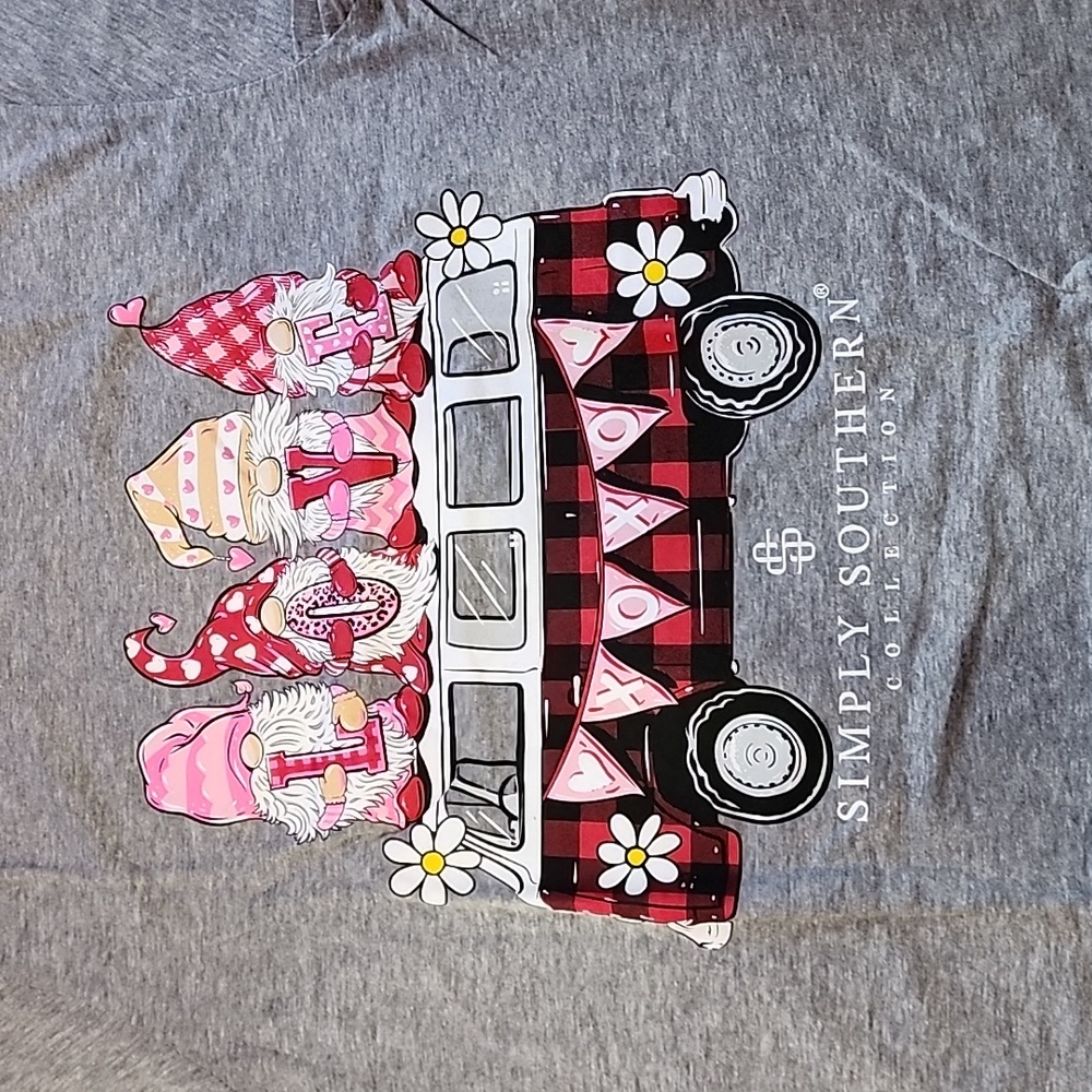 Simply Southern Short Sleeve Gnome  Love tee